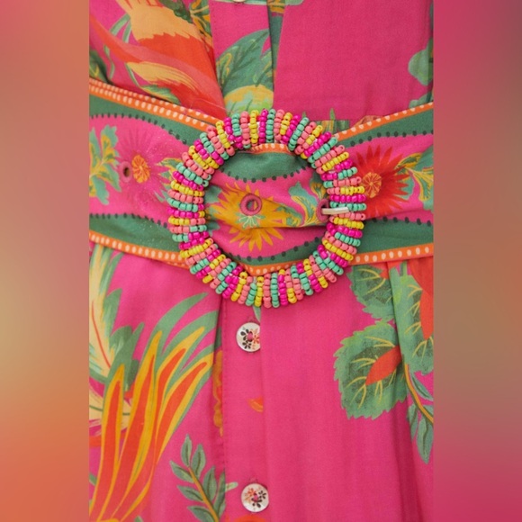 NWT FARM Rio Pink Delicate Fruit Garden Mini Dress, Size L - Picture 6 of 16